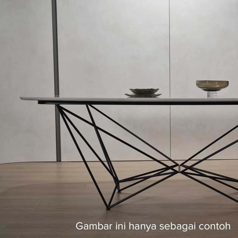 For Sale Elegant Hedron Dining Table By CELLINI